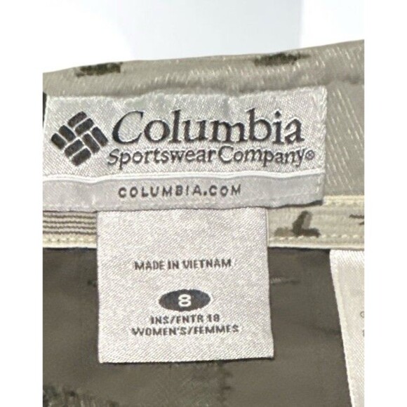 Columbia Capri Pants Women’s Size 8 Titanium Gray Cargo Packable Hiking - Picture 3 of 4